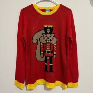 Norther Pole Women’s Small Nutcracker Squirrel Ugly Sweater